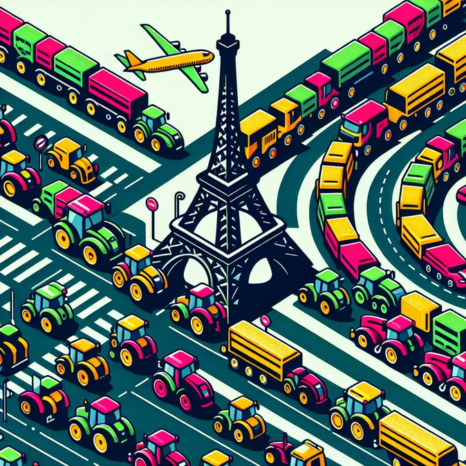 Tractor Protests Gridlock Paris as Farmers Block Key Arteries Ahead of Mercosur Vote