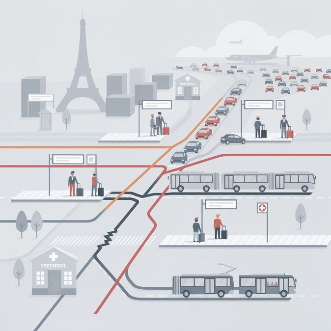 Huelga masiva de un día paraliza la red de transporte de Île-de-France el 18 de septiembre