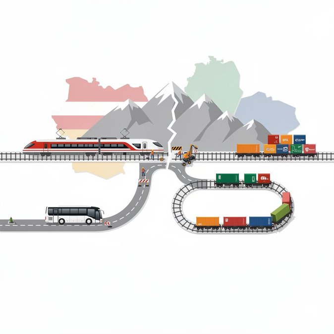 El cierre de la línea ferroviaria del Brennero a mediados de julio afectará las cadenas de suministro entre Austria, Italia y Alemania