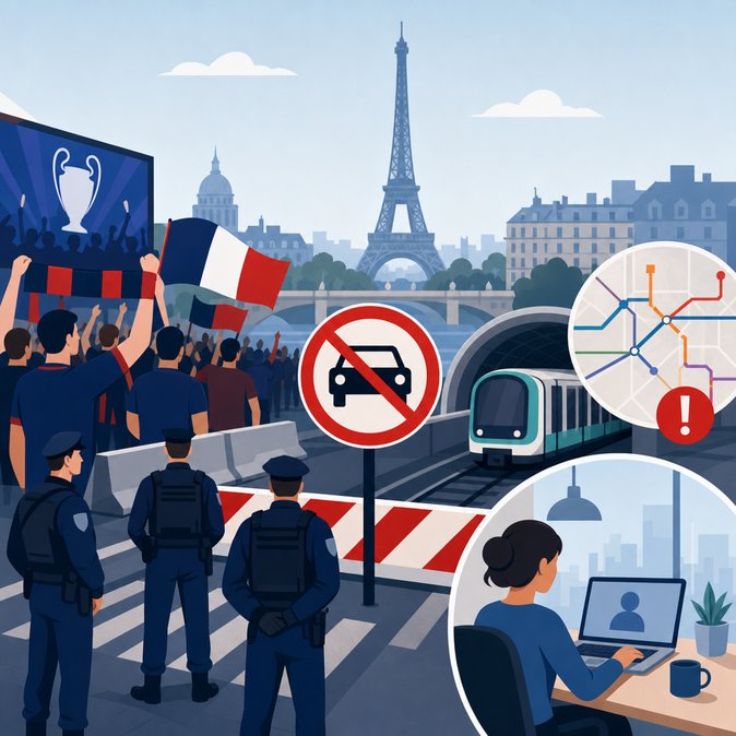 Paris Locks Down Transport Network Ahead of 30 May Champions League Final