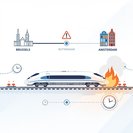 Eurostar advierte de retrasos prolongados en los servicios entre Bélgica y Países Bajos tras incendio en las vías de Róterdam