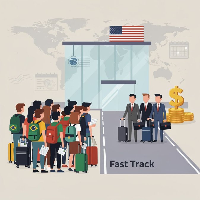 Les États-Unis instaurent un supplément facultatif de 750 $ pour un entretien de visa B1/B2 en « procédure accélérée » — dirigeants brésiliens et touristes évaluent les coûts