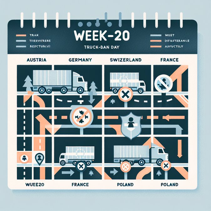 Week-20 truck-movement bans across Europe: what Polish logistics managers need to know