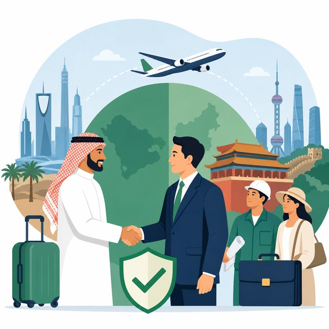 China extends visa-free entry for Saudi citizens until December 31 2026
