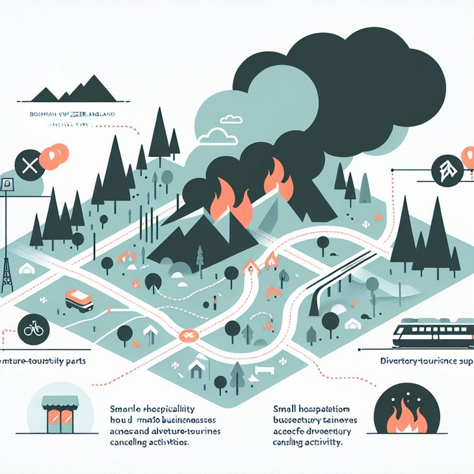 Bohemian Switzerland wildfire closes trails and diverts tourist traffic
