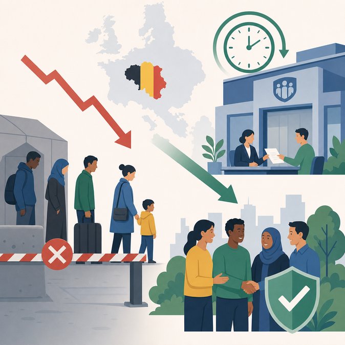Asylum Applications in Belgium Fall 30 % in First Four Months of 2026 After Tougher Rules