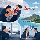 Qantas Melbourne–Dallas flight diverts to Tahiti after passenger bites crew member, triggering travel-risk review