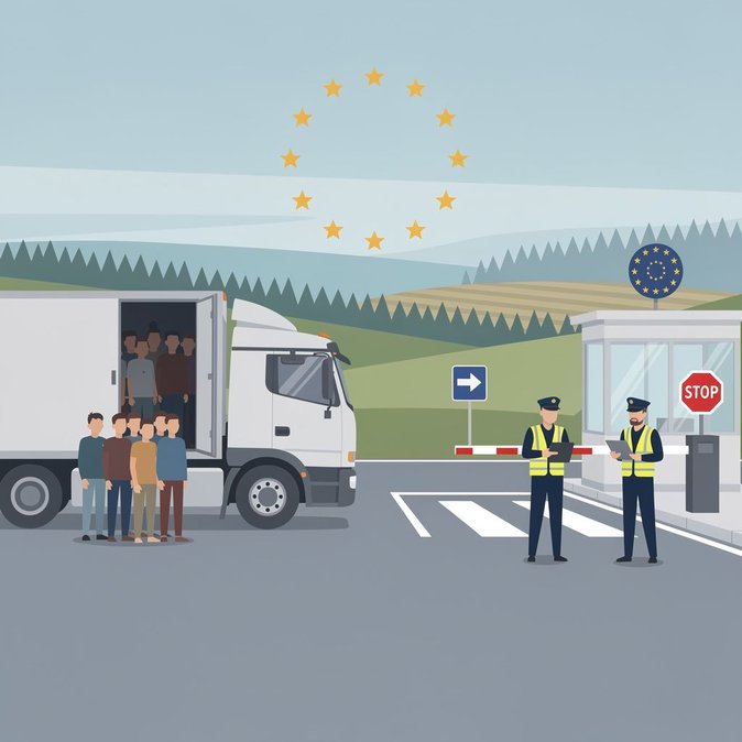 Polish Border Guard detains 54 migrants at Lithuanian crossing