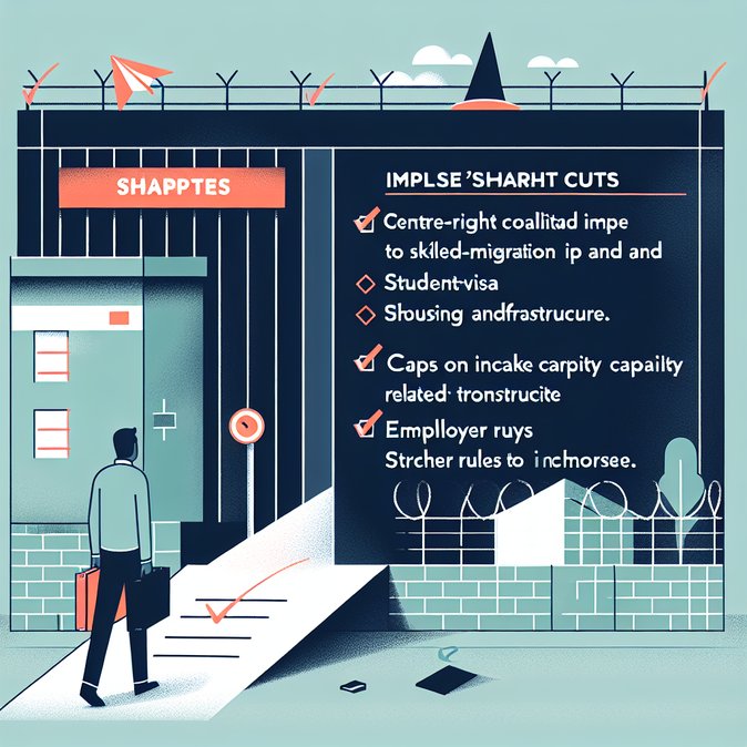 Opposition Coalition outlines plan for deep cuts to skilled migration and student intakes