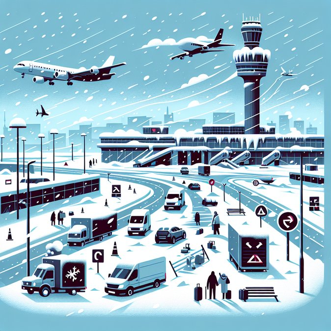 Heavy snow closes Kraków airport, Jet2 diverts three UK flights to Warsaw