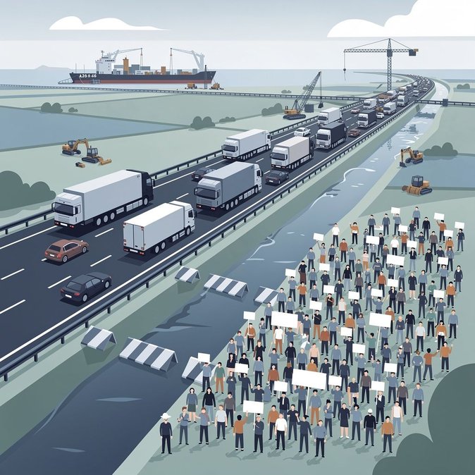 Road-Transport Warning: 2,000-Strong Protest Against Seine-Nord Europe Canal Set for 11 July