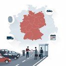 L'Allemagne rétablit des contrôles temporaires aux frontières terrestres à partir du 16 septembre