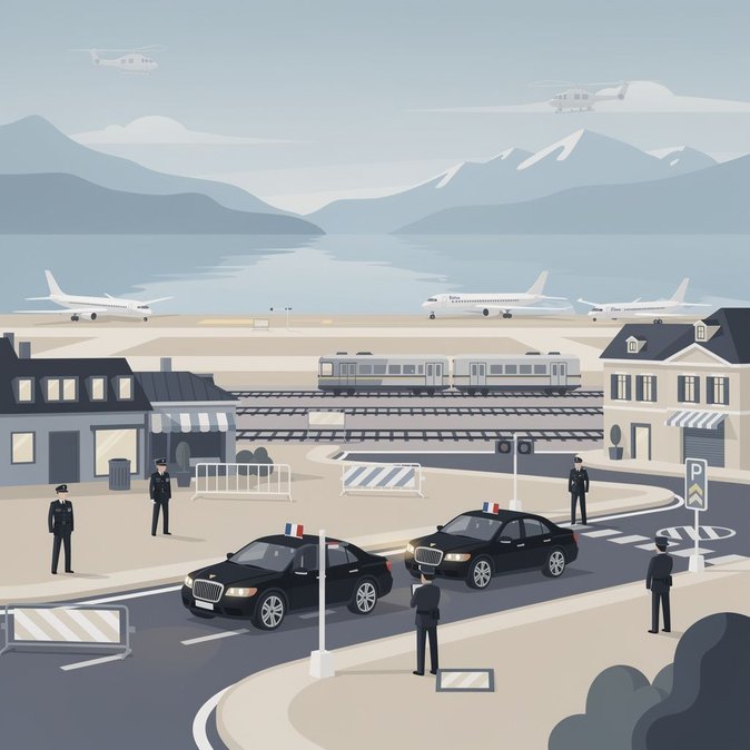 G7 leaders’ arrival triggers unprecedented security cordon and travel restrictions in Évian