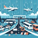 Flooding around Dublin Airport snarls road access but flights remain on schedule