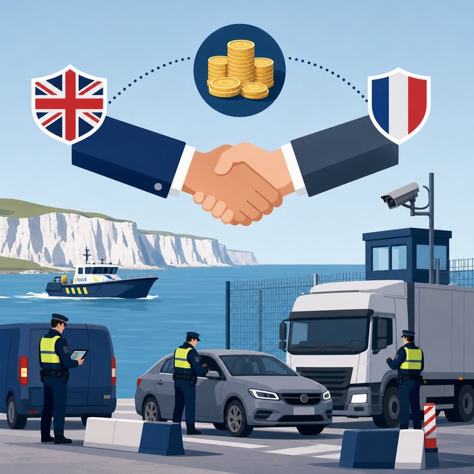 UK commits €767 million to French border operations in renewed Channel migration pact