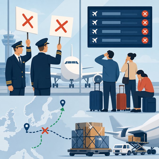 Lufthansa Pilots’ Strike Ripples into Finland, Cancels Frankfurt–Helsinki Services