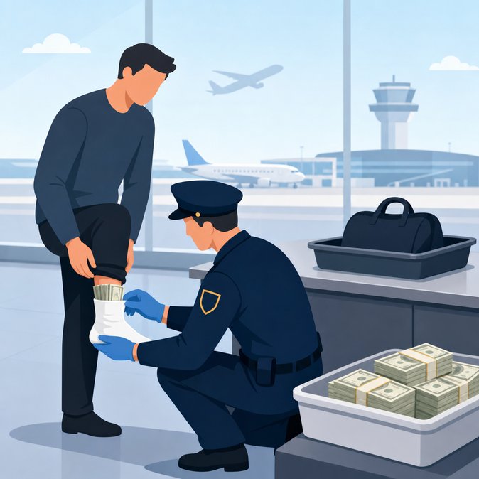 Cyprus customs officers seize nearly €200,000 of undeclared cash concealed in passenger’s socks at Paphos Airport