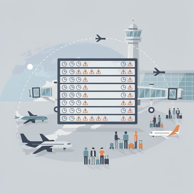 Data show 1,225 delays at Europe’s hubs – Heathrow among hardest hit – warning UK–Spain holidaymakers