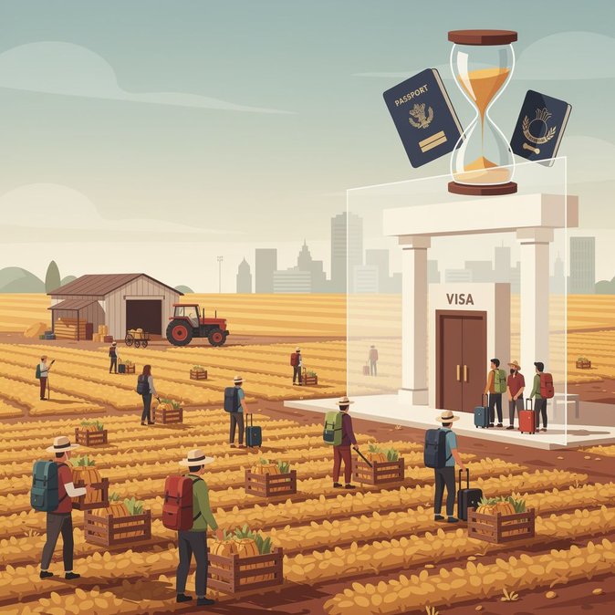 Agricultores advierten que la lentitud en el procesamiento de visas “pone en riesgo la cosecha” y piden al gobierno reanudar la aprobación de permisos para mochileros