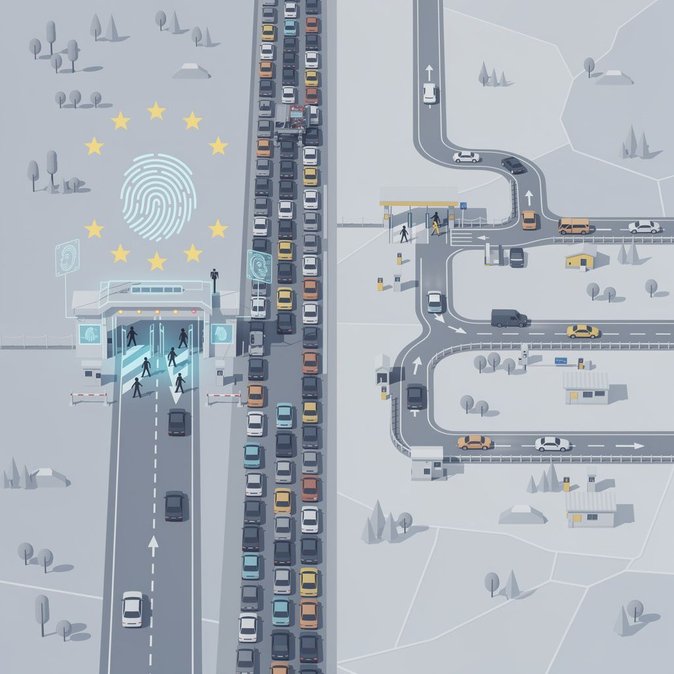 Real-time platform shows seven-hour wait at Medyka as summer holiday traffic peaks on Poland–Ukraine border