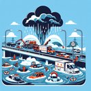 Fuertes lluvias torrenciales en Navidad inundan Lárnaca y Famagusta, causando caos en los viajes festivos