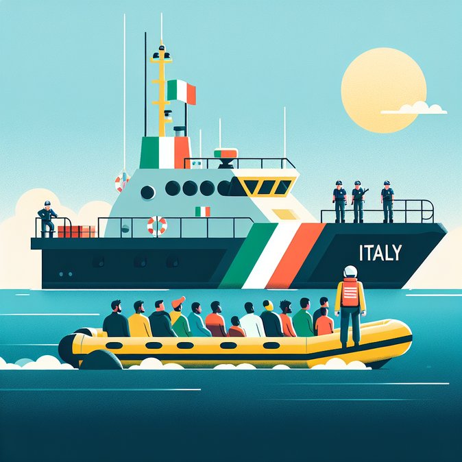 Coast Guard rescues 37 migrants off Lampedusa amid rough seas