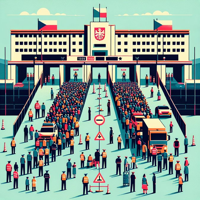 Czech TV Highlights Border-Control Bottlenecks in Noon and Evening News