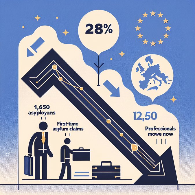 EU data show sharp drop in asylum claims, but Italy still second-largest recipient