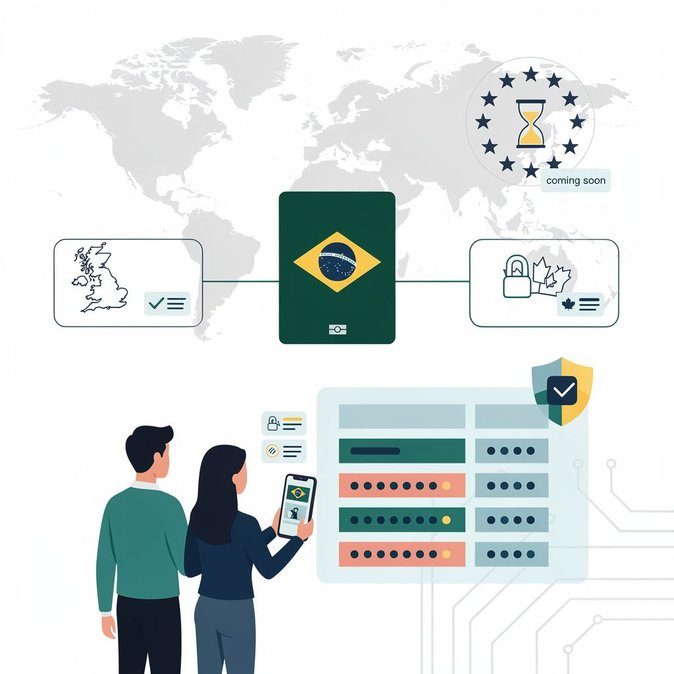 Updated e-Visa and ETA Table Helps Brazilians Navigate 2026 Entry Rules