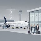 Lightning-struck American Airlines 777 remains grounded at Heathrow, tightening North-Atlantic capacity