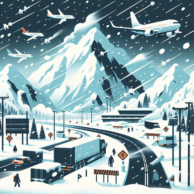 Heavy Snow Grounds Flights and Blocks Highways Across North India