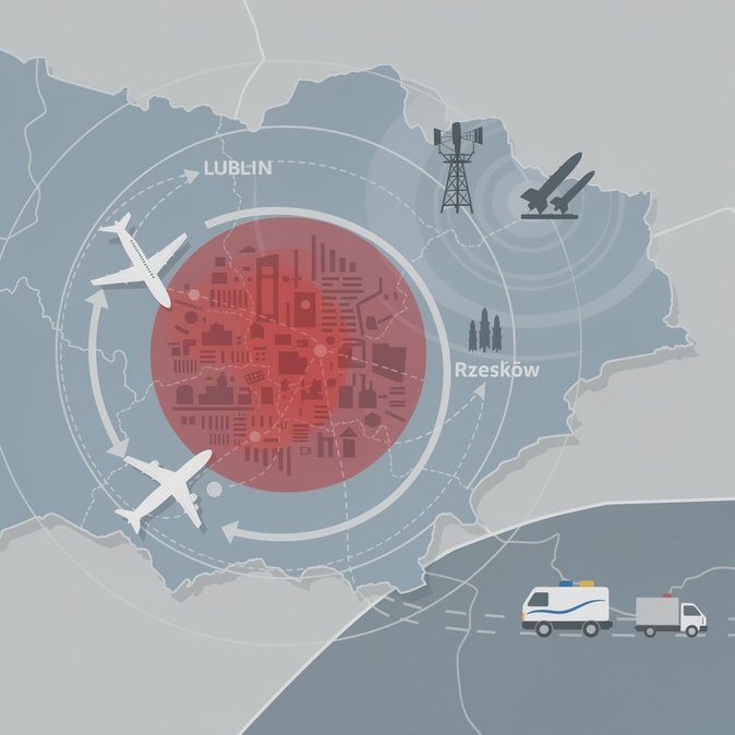 Military air-defence drill briefly grounds traffic at Lublin and Rzeszów airports