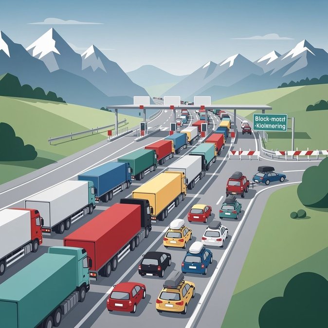 Caos Vacacional: Retenciones de Cinco Kilómetros Antes de la Frontera Austriaca en la A93