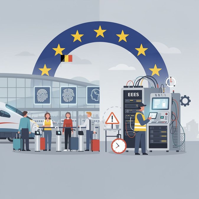 L’UE accorde à la Belgique et à huit autres pays un délai supplémentaire pour déployer les contrôles biométriques aux frontières EES