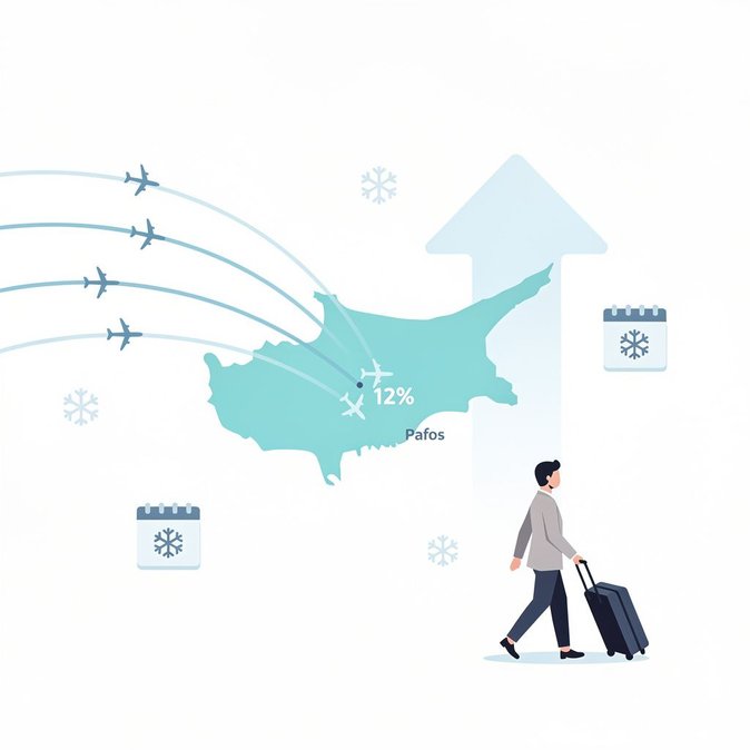 Hermes Airports data show winter traffic to Cyprus up 12 % as off-season tourism strategy pays off
