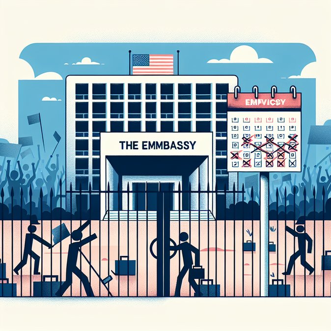 L'ambassade des États-Unis à Islamabad annule tous les rendez-vous pour les visas en raison de manifestations violentes