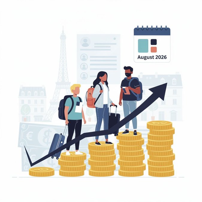France raises minimum financial requirement for student residence permits to €877.5 per month