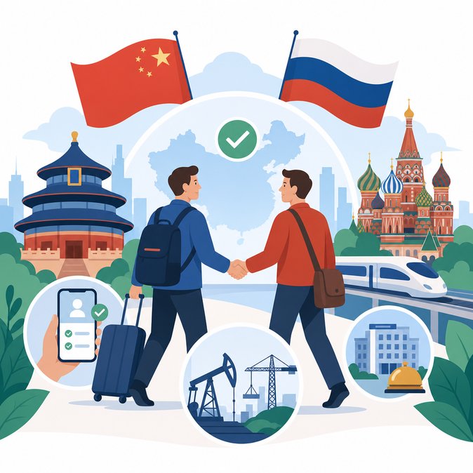China Activates 30-Day Visa-Free Entry for Russian Nationals