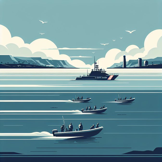 CBP, Coast Guard Intercept Three Smuggling Boats off Southern California, Detain 60