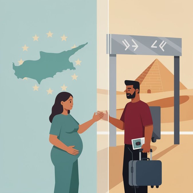 Un demandeur d'asile égyptien menacé d'expulsion malgré l'imminence de l'accouchement de sa compagne chypriote, mettant en lumière les lacunes du système migratoire en matière de maintien de l'unité familiale