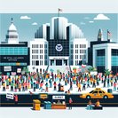 Nationwide ‘No Kings’ protests snarl downtown traffic and access to federal buildings including USCIS field offices