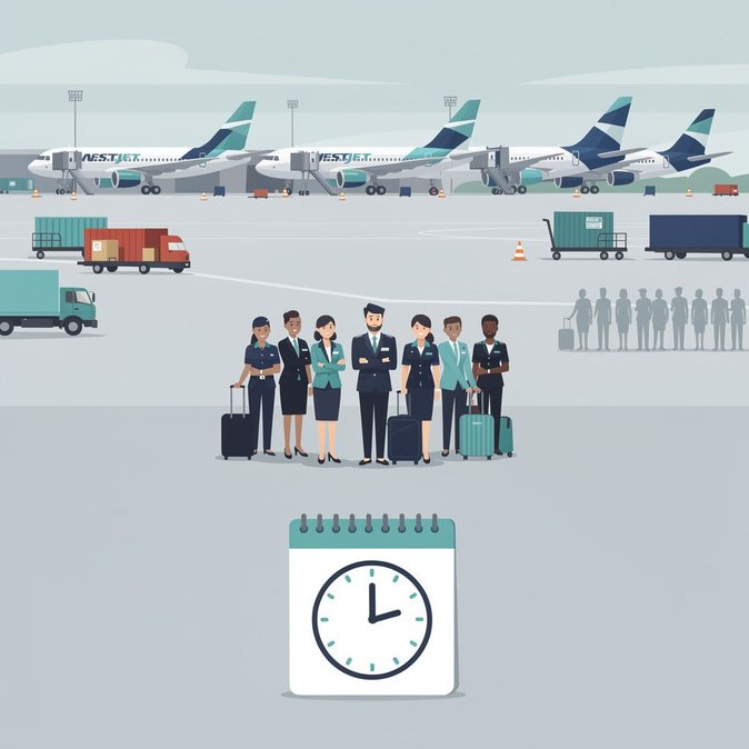 Los auxiliares de vuelo de WestJet anuncian huelga de 72 horas antes del fin de semana largo en Canadá