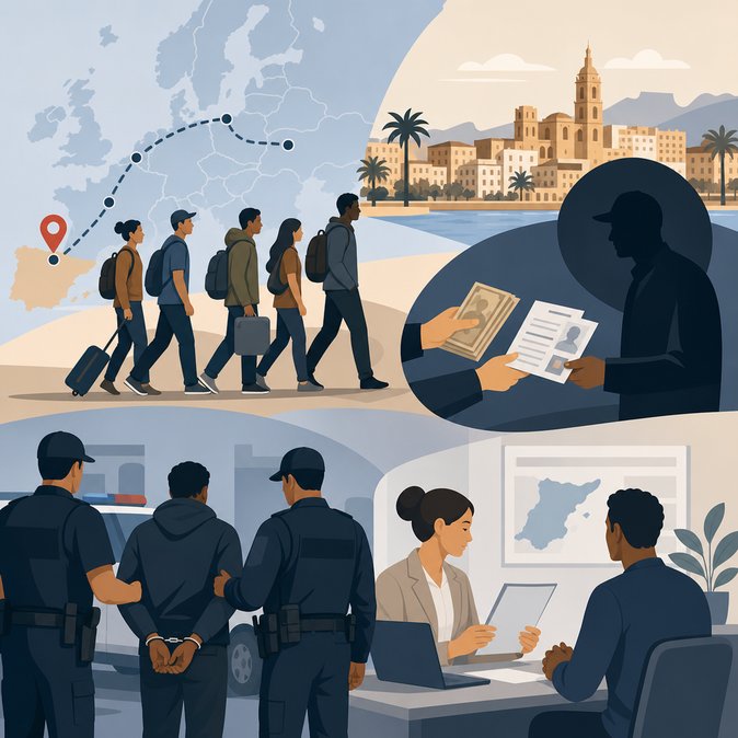 Spanish police dismantle network smuggling Cuban migrants via Serbia to Málaga