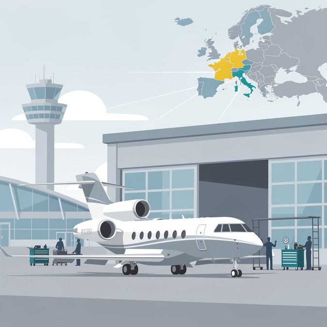 شركة إكزكيوجيت بلجيكا تحصل على اعتماد وكالة السلامة الجوية الأوروبية (EASA) وإدارة الطيران الفيدرالية الأمريكية (FAA) لصيانة طائرة داسو فالكون 6X الجديدة