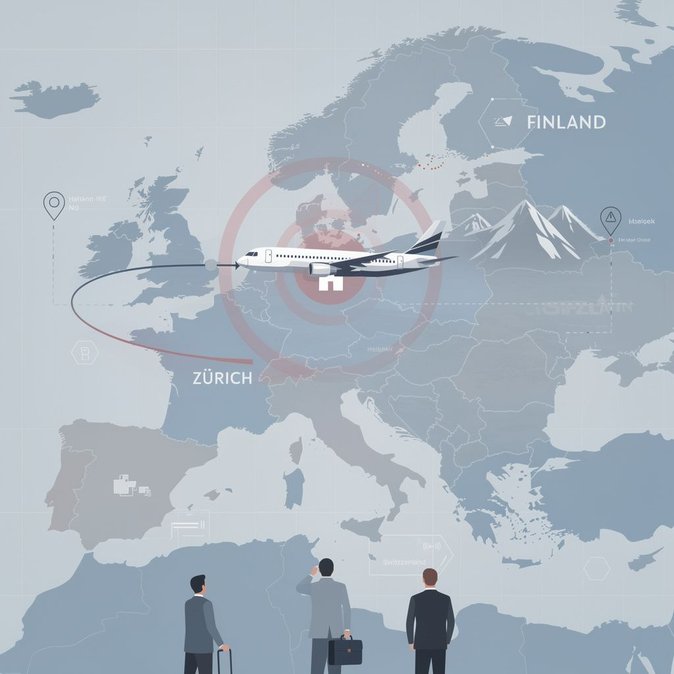 Zurich no-fly zone causes flight disruption for Helsinki business travellers