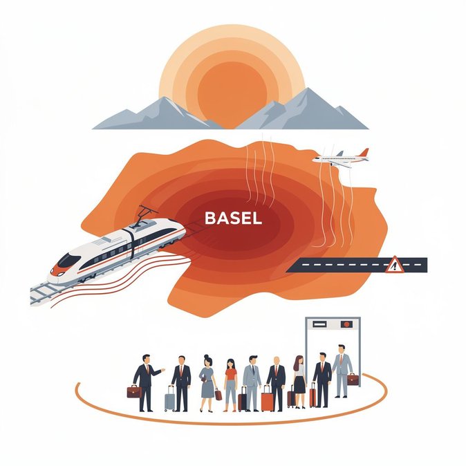 Basel scorches at 38.8 °C as Switzerland posts new June temperature record, straining summer transport