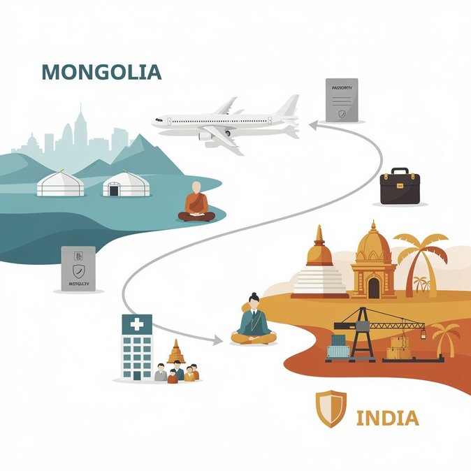 Despega el vuelo directo Delhi-Ulaanbaatar: Hunnu Air ofrece a India su primer enlace sin escalas con Mongolia