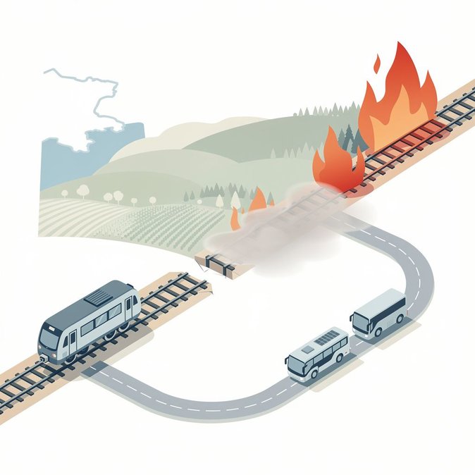 Nouvelle-Aquitaine warns of ongoing rail and coach disruptions as Gironde and Landes fires damage infrastructure