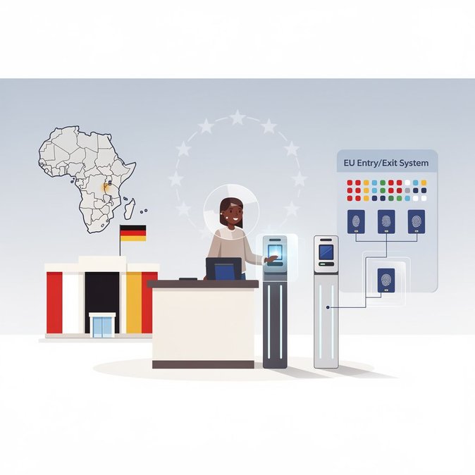 German Embassy Dakar updates Schengen visa guidance and notes EES now fully live
