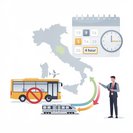Transport Ministry bulletin confirms local Abruzzo bus strike on 18 September and previews further actions